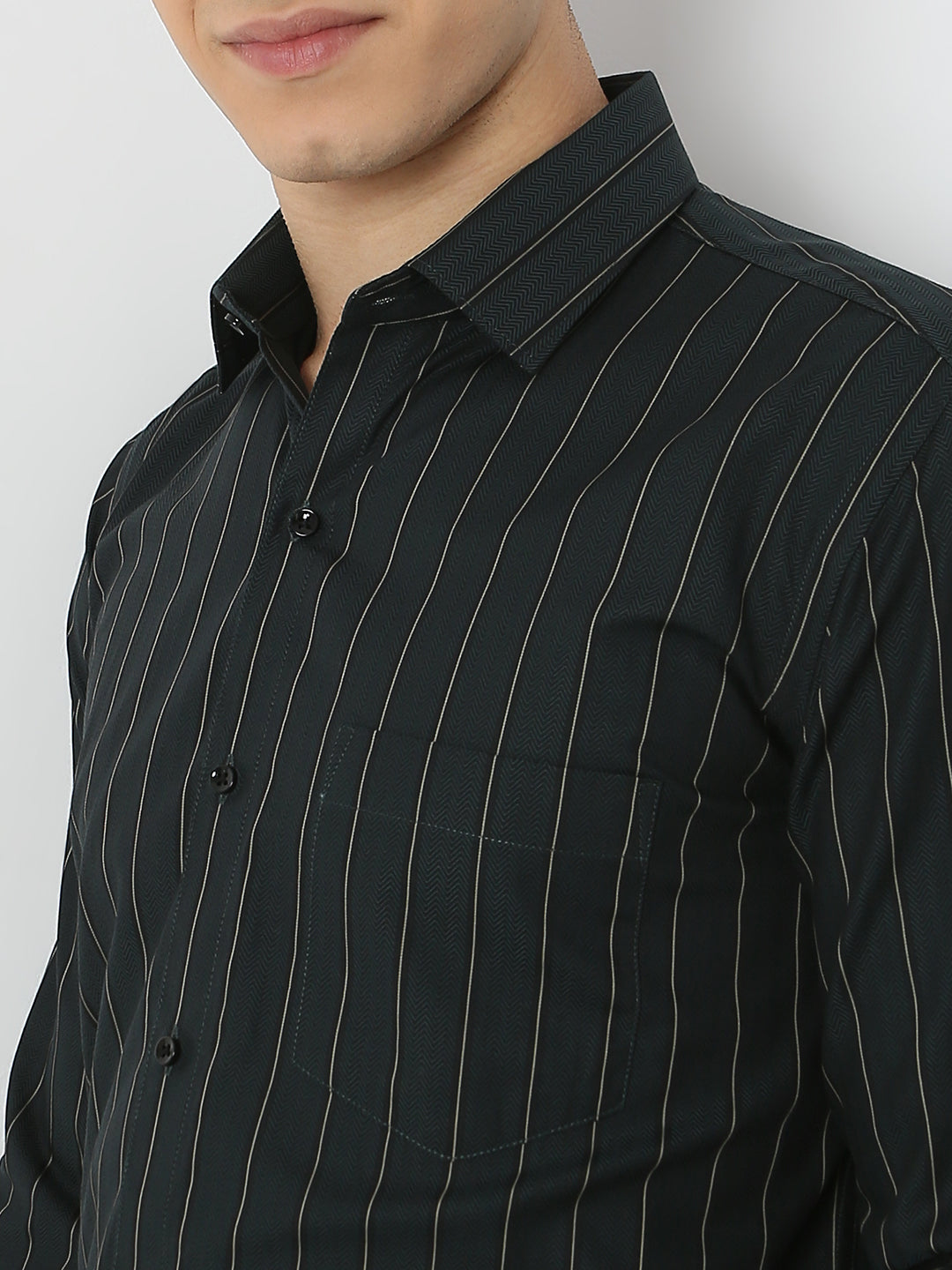 Herringbone Striped Shirt