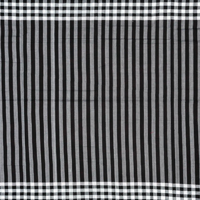 Maroon Handloom Orissa Cotton Saree With Black Tie & Dye Pallu