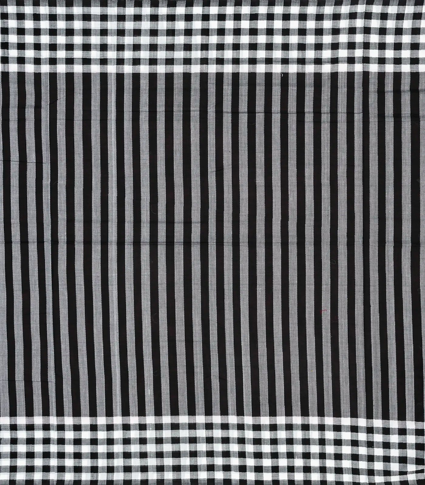 Maroon Handloom Orissa Cotton Saree With Black Tie & Dye Pallu