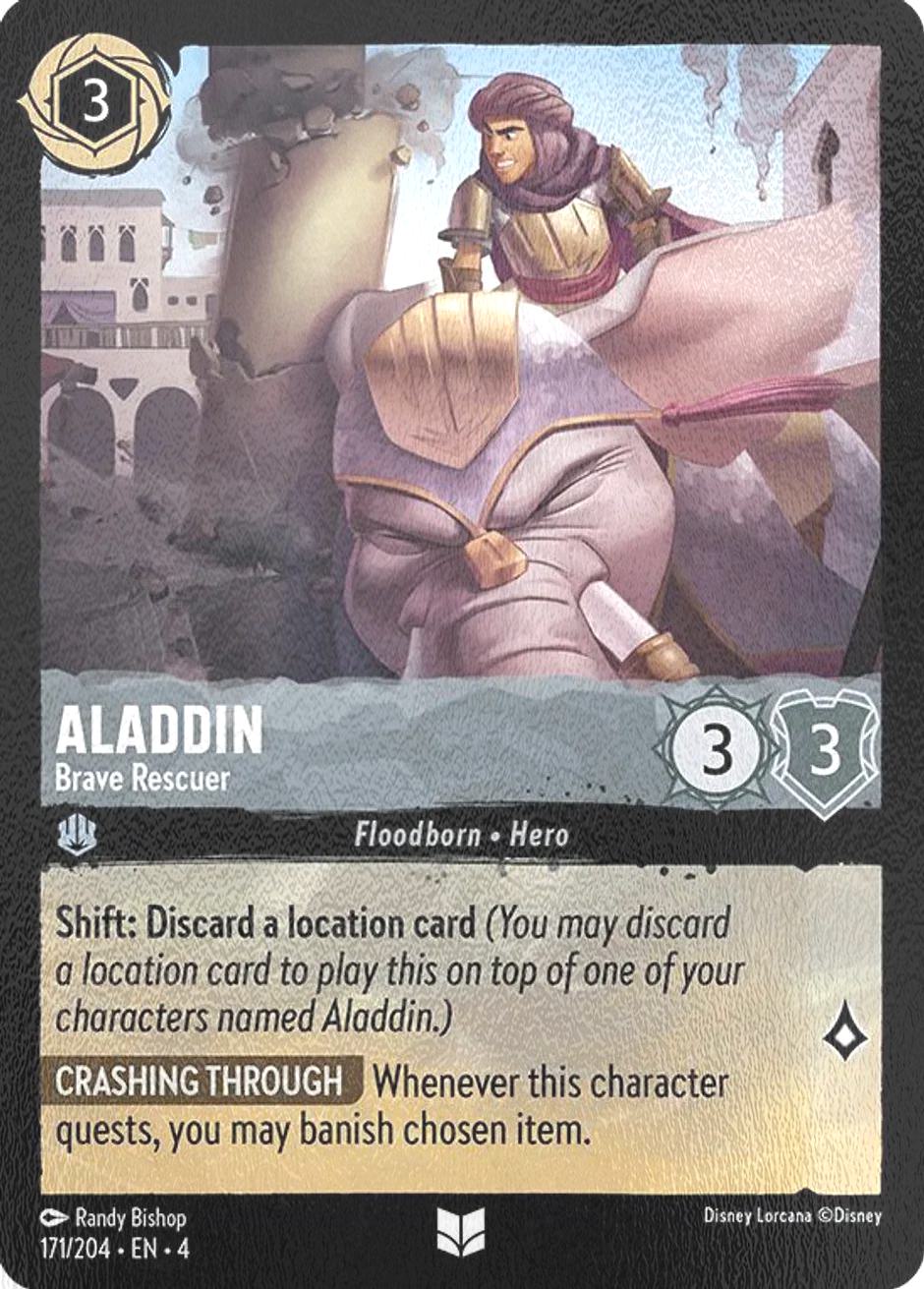 Aladdin - Brave Rescuer - 171/204 [Ursula's Return] [Cold Foil]