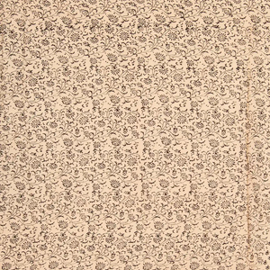 Sandal Woven Jaipur Cotton Saree Printed With Floral Motifs