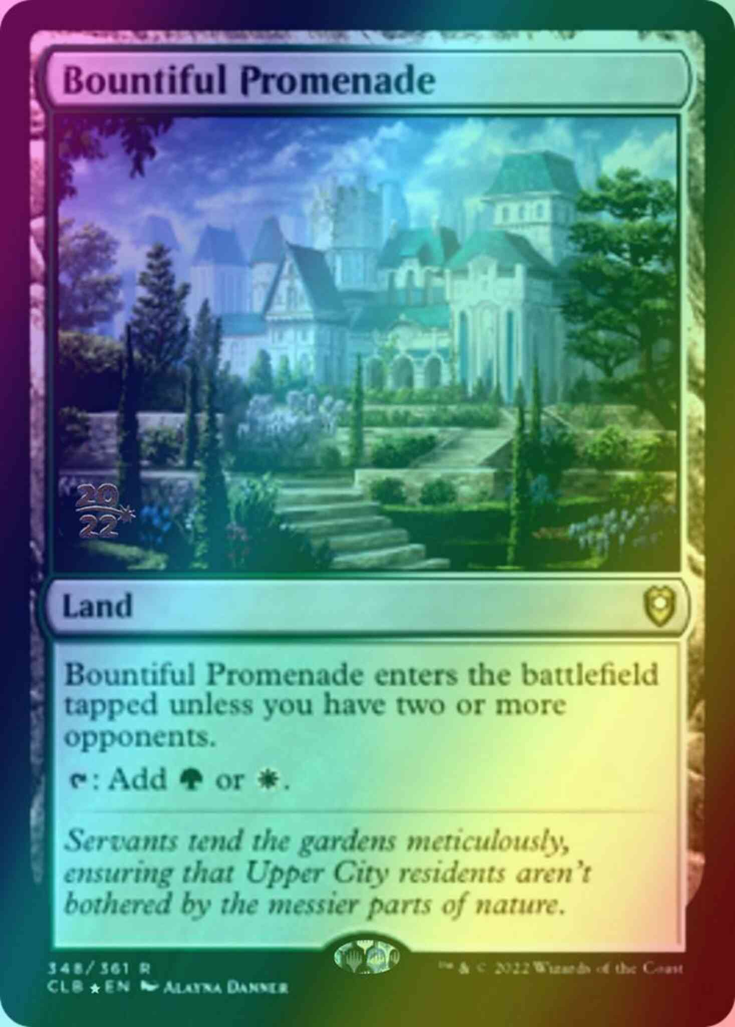 Bountiful Promenade [348s] [Prerelease] [Commander Legends: Battle for Baldur's Gate: Promos] [Foil]