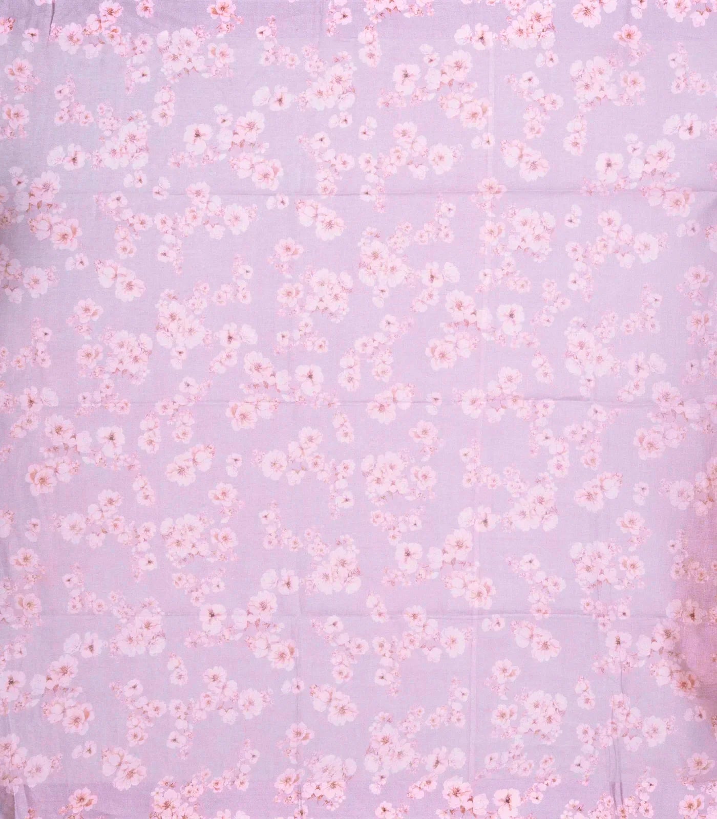 Bubblegum Pink Handloom Linen Saree With Printed Floral Motifs