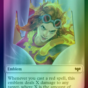 Blood Token (17) // Chandra, Dressed to Kill Emblem (20) [Innistrad: Crimson Vow: Tokens] [Foil]
