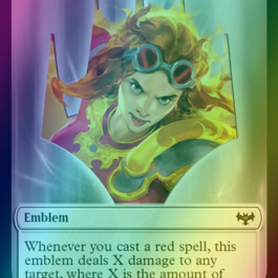 Blood Token (17) // Chandra, Dressed to Kill Emblem (20) [Innistrad: Crimson Vow: Tokens] [Foil]