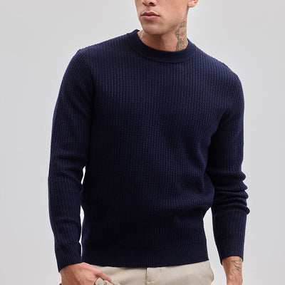 Navy Knitted Sweater