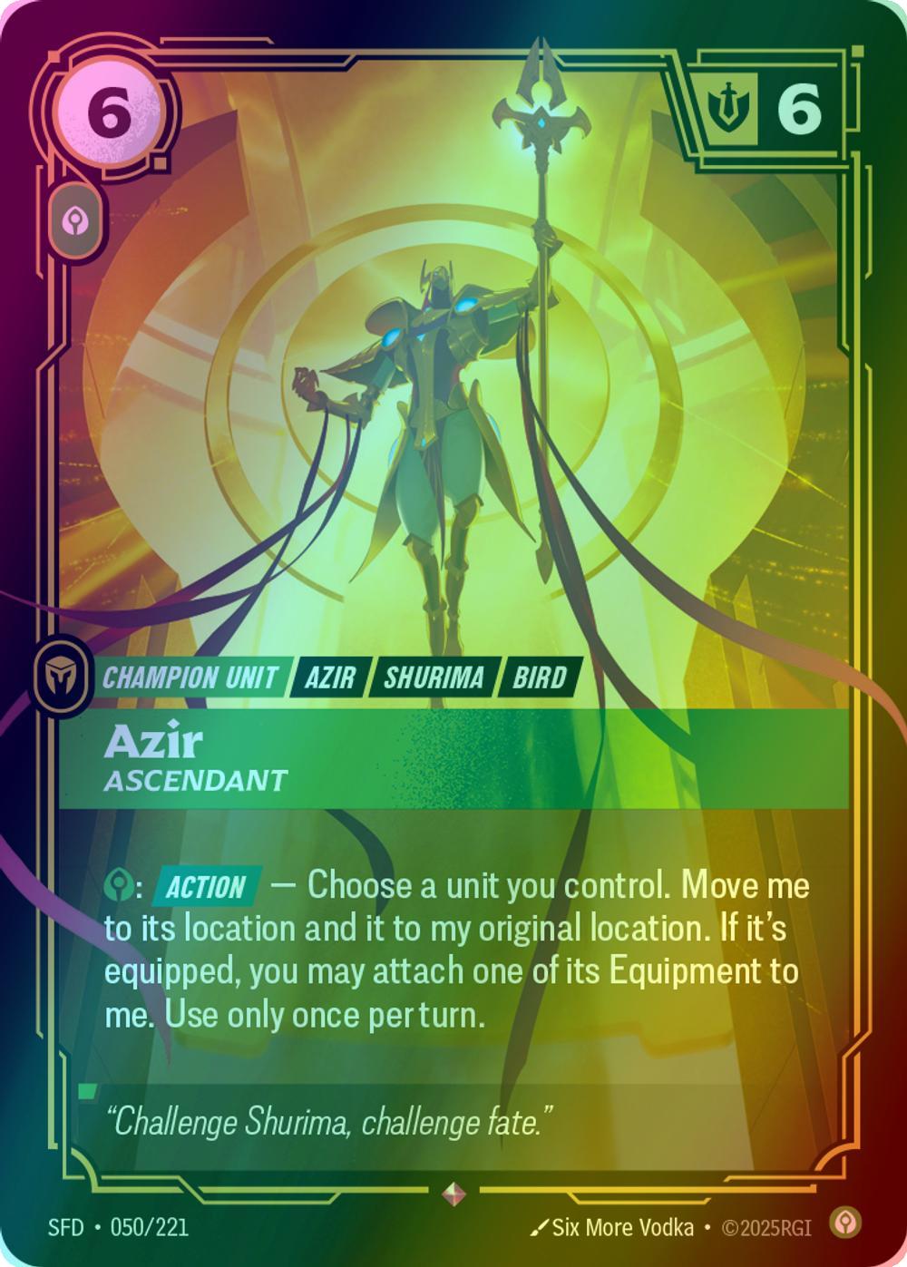 Azir - Ascendant - 050/221 [Spiritforged] [Foil]