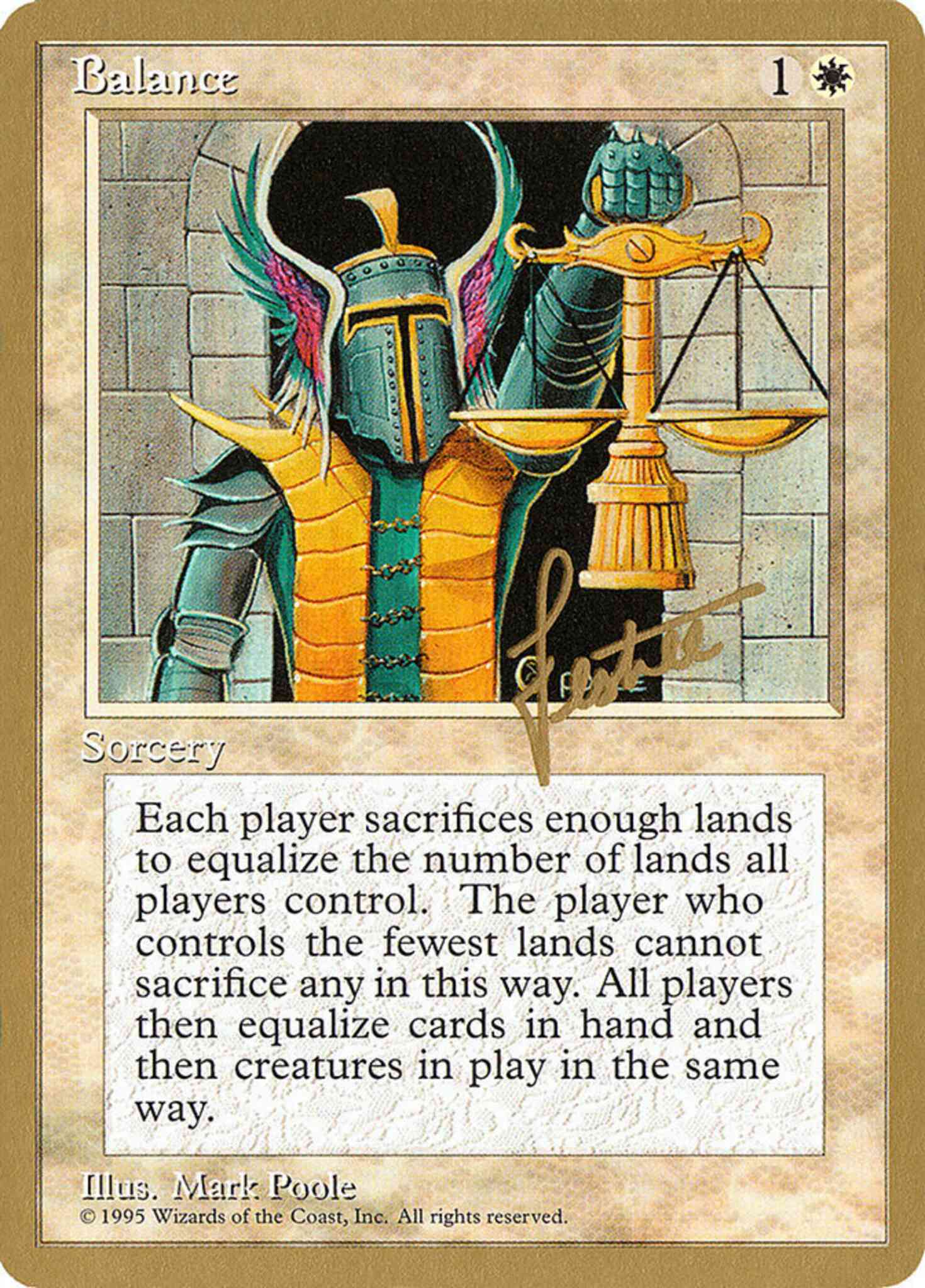 Balance [bl6] [Bertrand Lestree] [Pro Tour Collector Set] [Non-Foil]