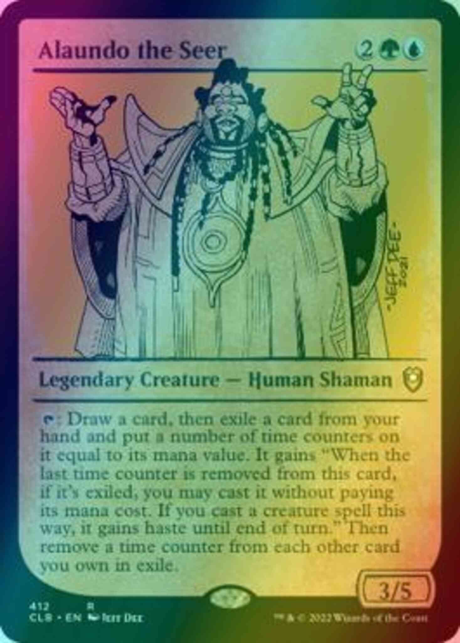 Alaundo the Seer [412] [Rulebook Showcase] [Commander Legends: Battle for Baldur's Gate] [Foil]