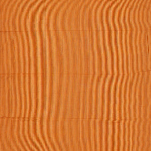 Orange Handloom Bengal Cotton Saree With Coin Motifs