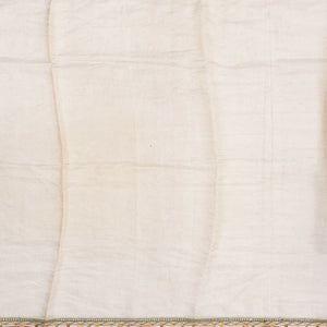 Green & Mustard Banarasi Crushed Tissue Saree With Embroidered Motifs