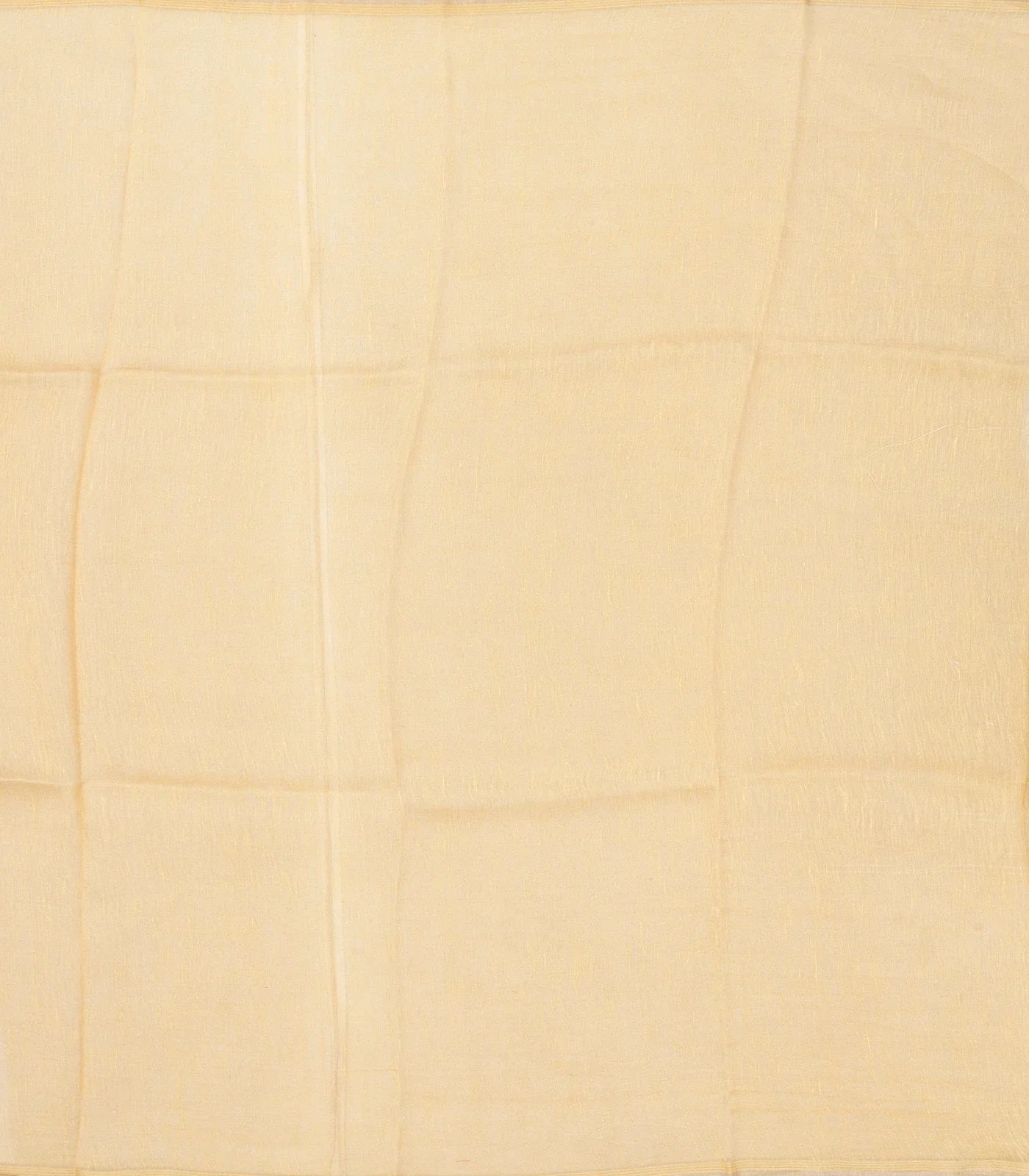 Sandal Handwoven Linen Saree Printed With Flower Motifs