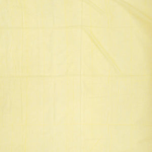 Light Yellow Handloom Bengal Cotton Saree With Flower Buttas