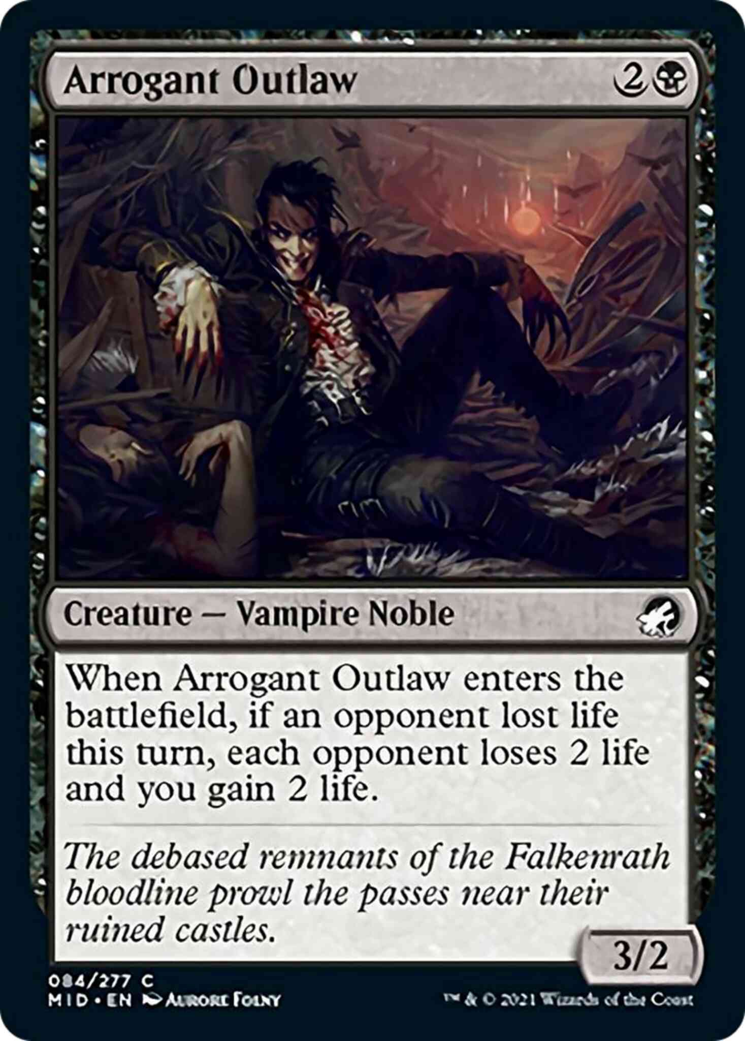 Arrogant Outlaw [84] [Innistrad: Midnight Hunt] [Non-Foil]