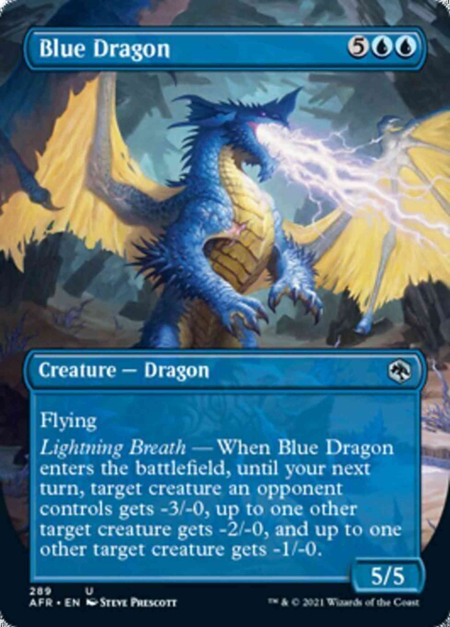 Blue Dragon [289] [Borderless] [Adventures in the Forgotten Realms] [Non-Foil]