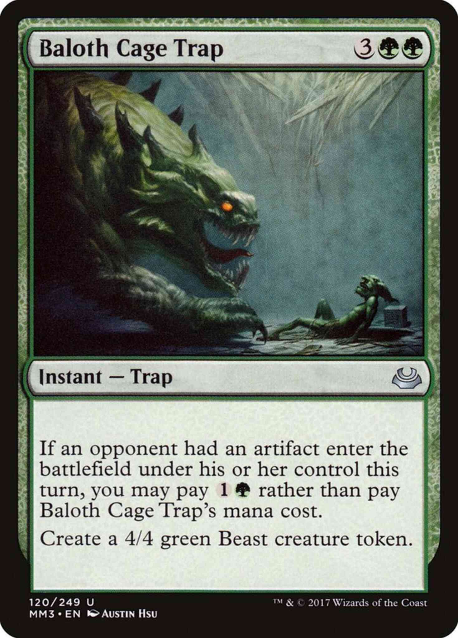 Baloth Cage Trap [120] [Modern Masters 2017] [Non-Foil]