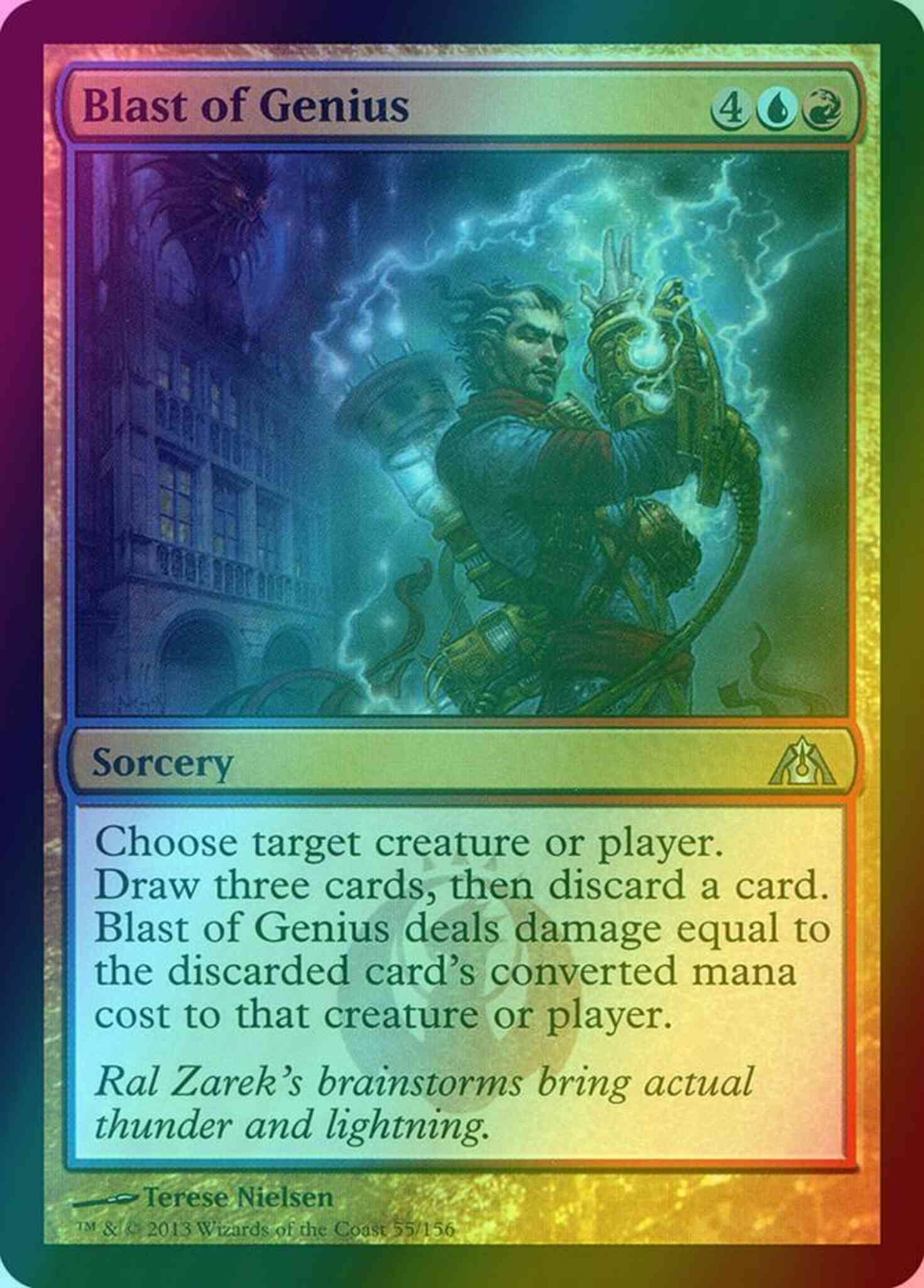 Blast of Genius [55] [Dragon's Maze] [Foil]