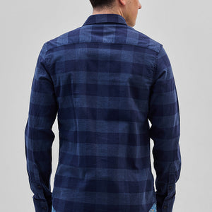 Blue Checks Slim Fit Shirt