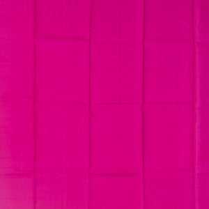 Taupe Silk Saree With Checks & Pink Border