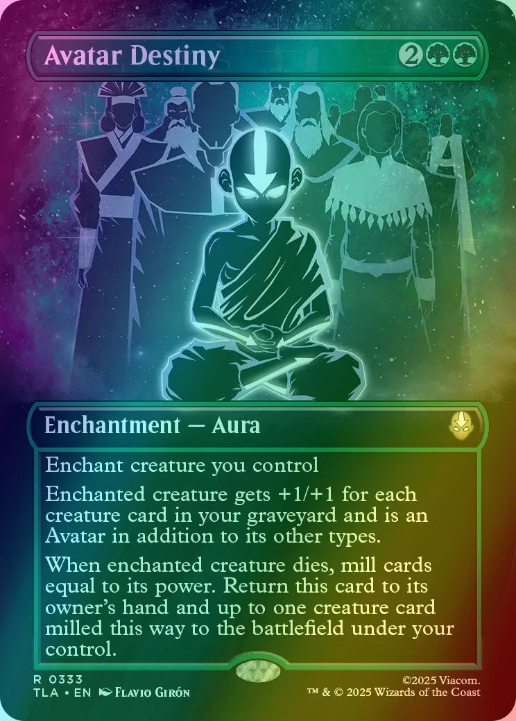 Avatar Destiny [333] [Borderless] [Battle Pose] [Avatar: The Last Airbender] [Foil]
