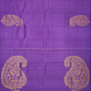 Lilac Handloom Kanchipuram Silk Saree With Vanasingaram Buttas