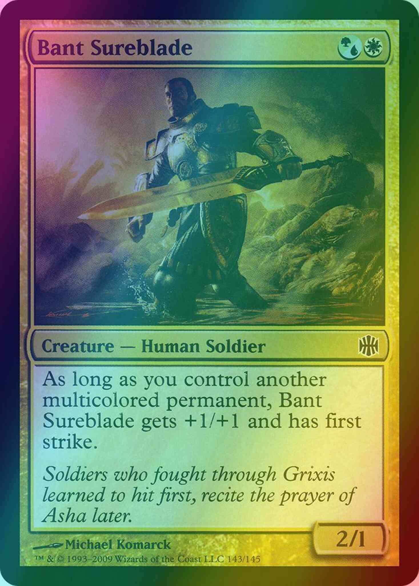 Bant Sureblade [143] [Alara Reborn] [Foil]