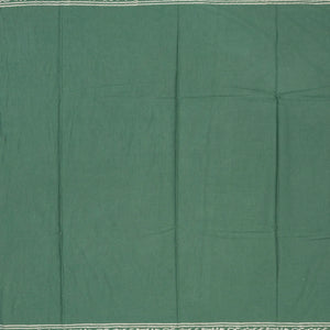 Shadow Green Woven Jaipur Cotton Saree With Printed Floral Motifs