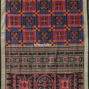 Multicolor Utkal Laxmi Pure Sambalpuri Silk Saree