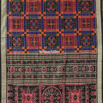 Multicolor Utkal Laxmi Pure Sambalpuri Silk Saree