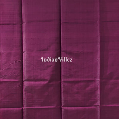 Red with Wine Handwoven Soft Silk Saree
