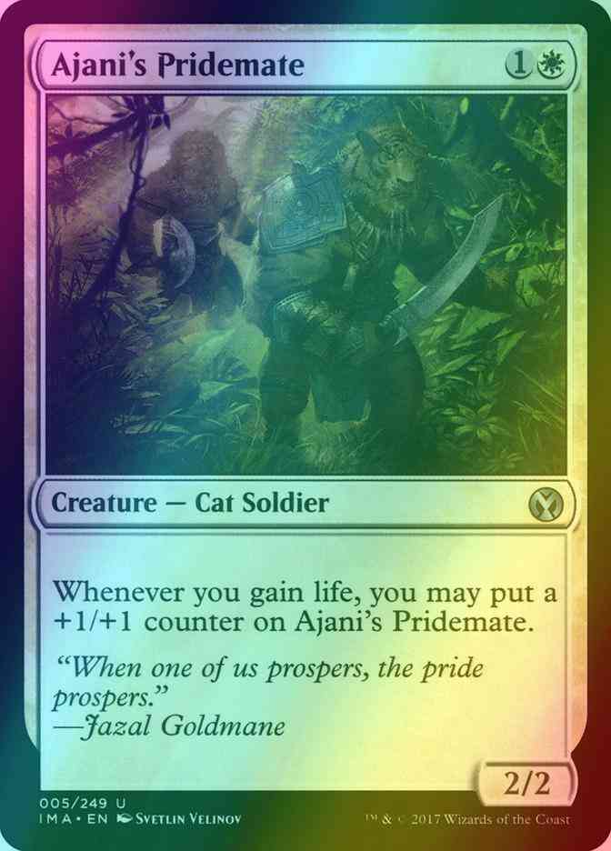 Ajani's Pridemate [5] [Iconic Masters] [Foil]