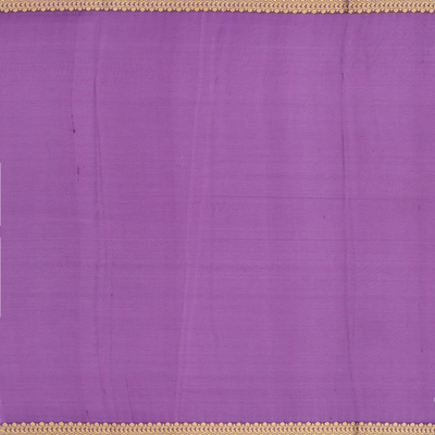 Purple Mysore Crepe Silk Saree With Floral Vine Zari Motifs