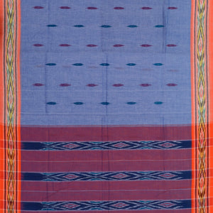 Lavender Woven Orissa Cotton Saree With Contrast Border