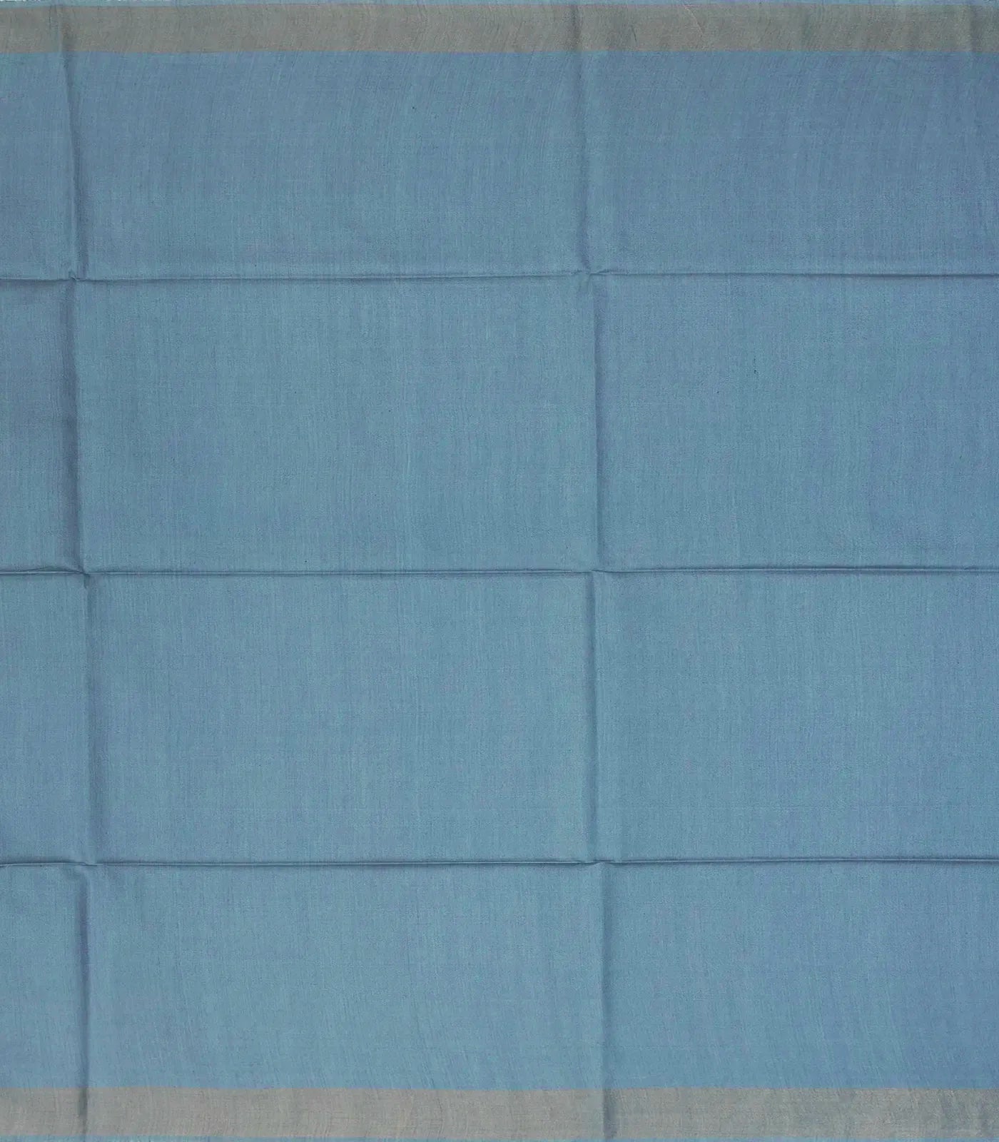 Dark Grey Handwoven Tussar Silk Saree With Ikat Printed Motifs