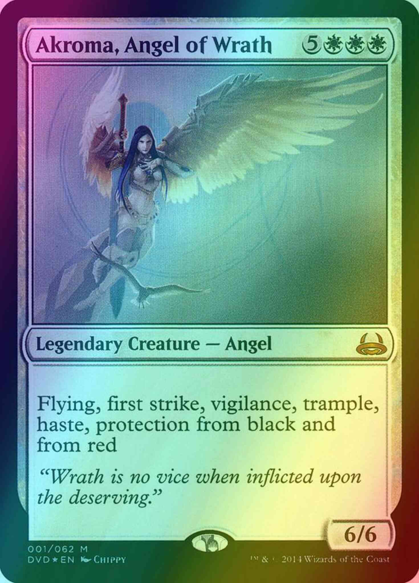 Akroma, Angel of Wrath [1] [Duel Decks Anthology: Divine vs. Demonic] [Foil]