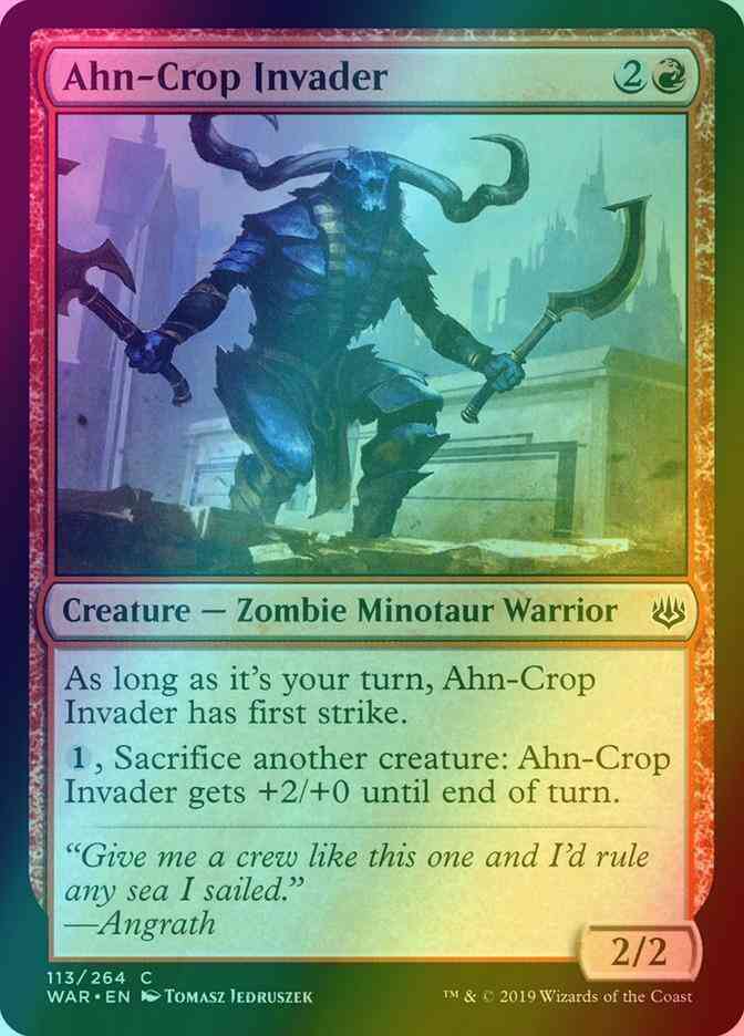 Ahn-Crop Invader [113] [War of the Spark] [Foil]