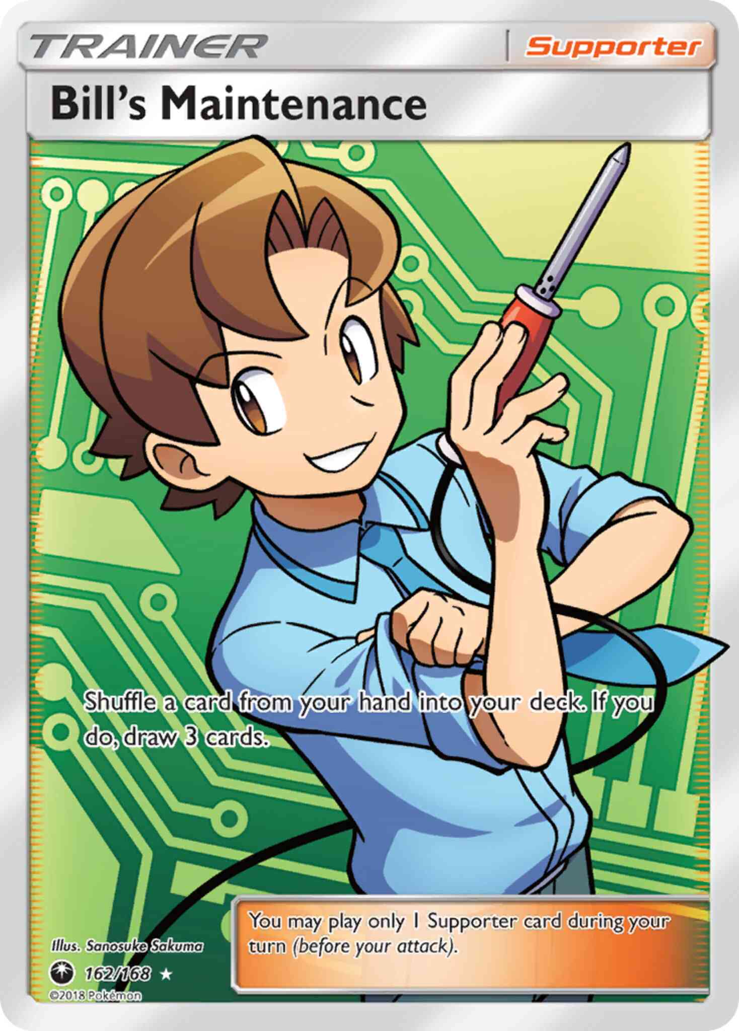 Bill's Maintenance - 162/168 - Rare Ultra [sm7-162] [Ultra]