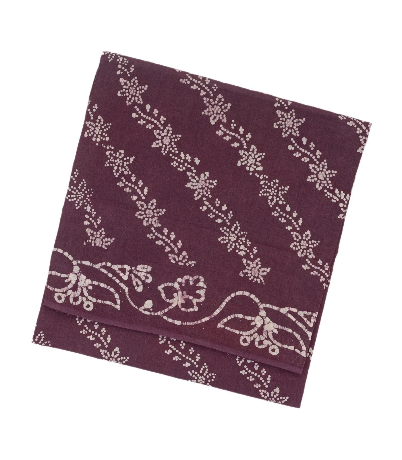 Lilac Sungudi Cotton Saree With Tie & Dye Floral Motifs