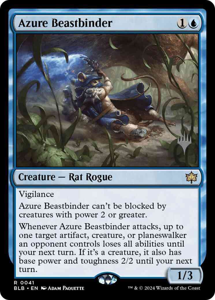 Azure Beastbinder [41p] [Promo Pack] [Bloomburrow: Promos] [Non-Foil]