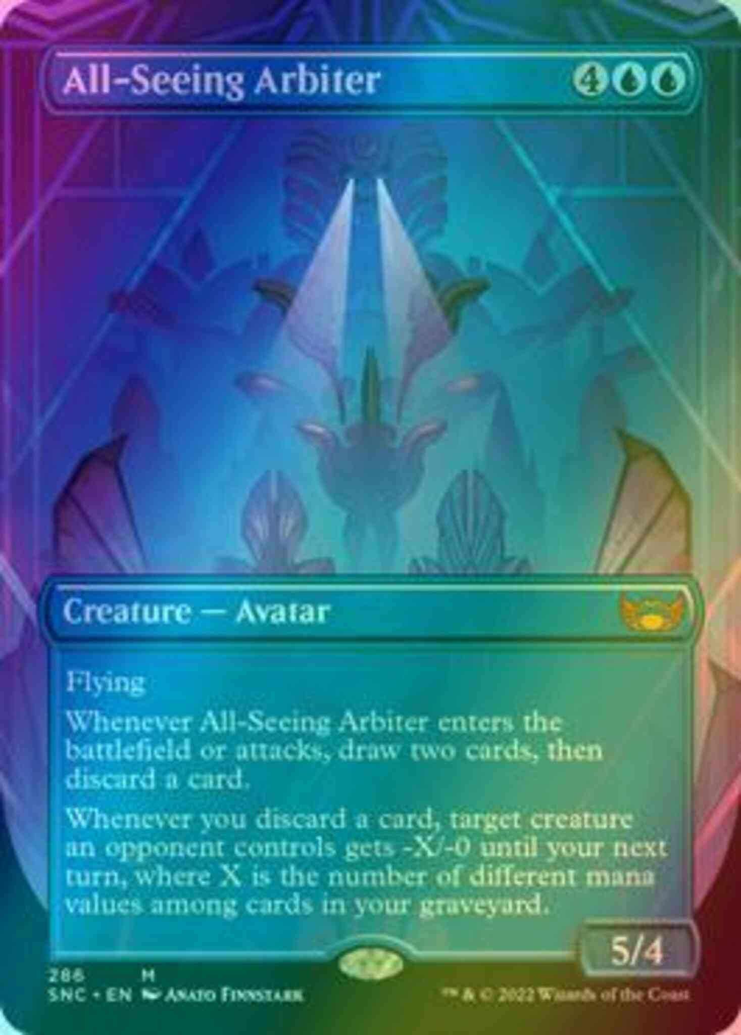All-Seeing Arbiter [286] [Borderless] [Streets of New Capenna] [Foil]