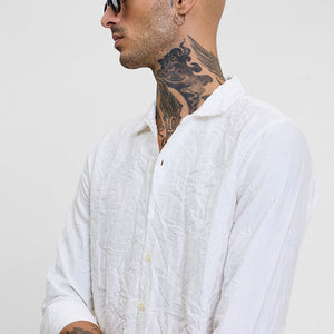 White Crinkle Shirt