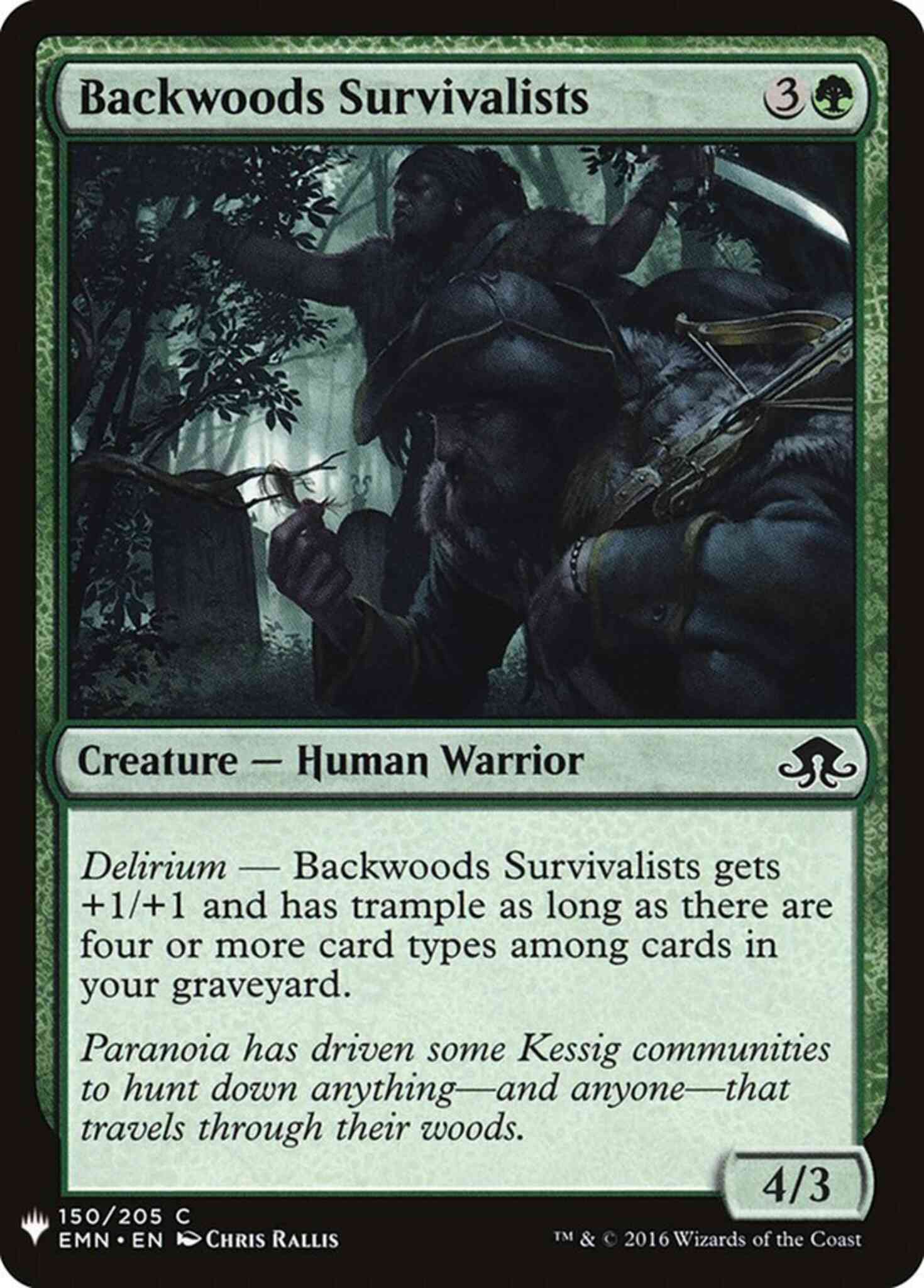 Backwoods Survivalists [EMN-150] [The List] [Non-Foil]