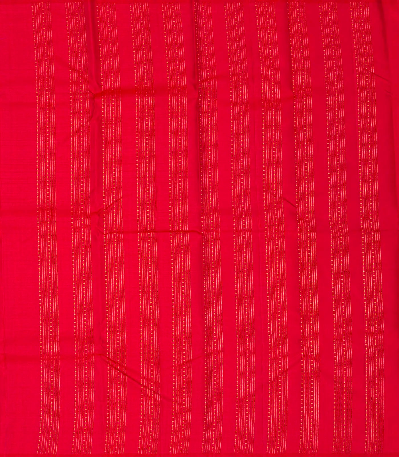 Oil Mustard Handloom Kanchipuram Silk Saree With Stripes & Buttas