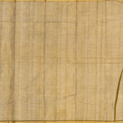 Taupe Handloom Village Cotton Saree With Square Buttas