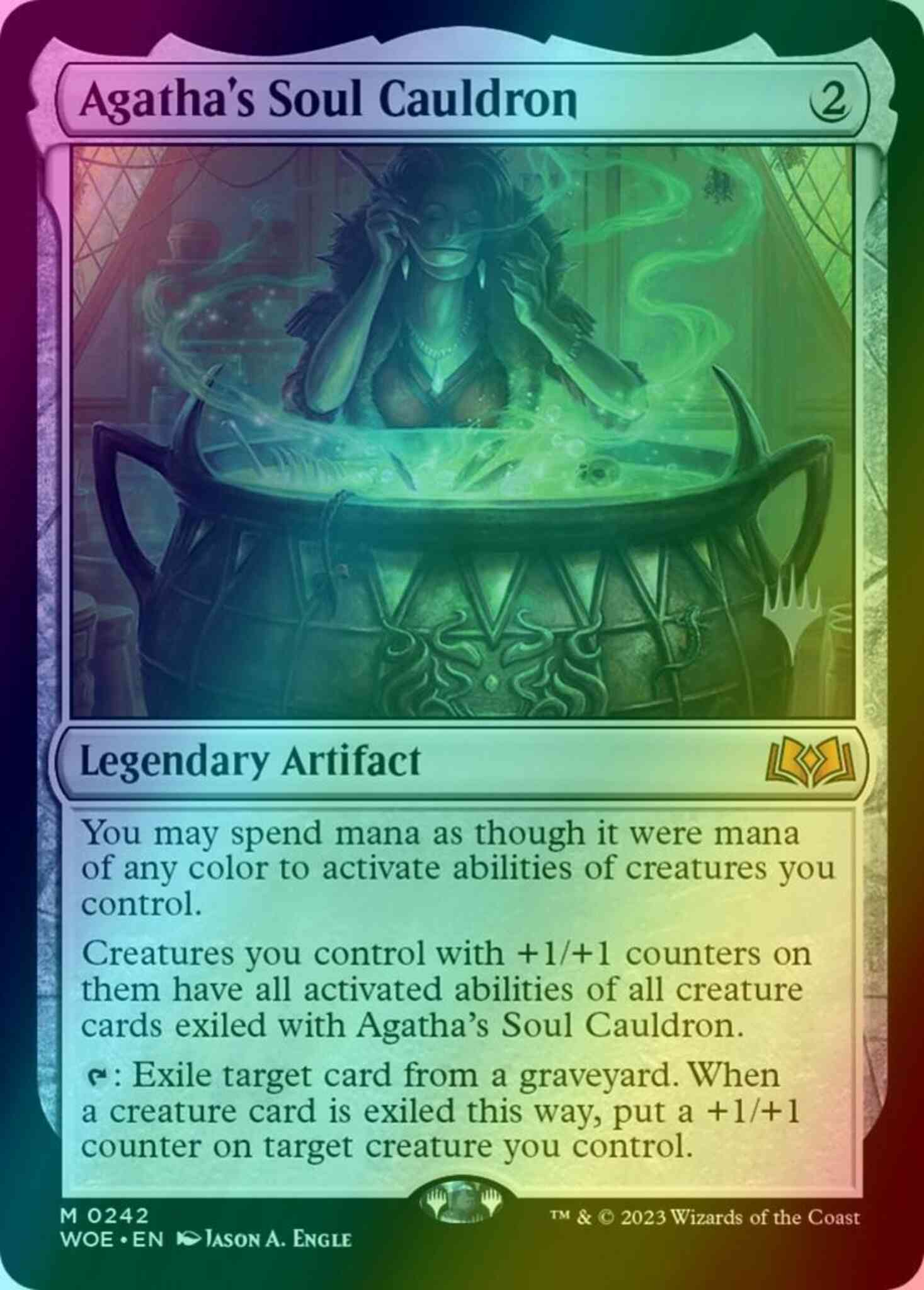 Agatha's Soul Cauldron [242p] [Promo Pack] [Wilds of Eldraine: Promos] [Foil]