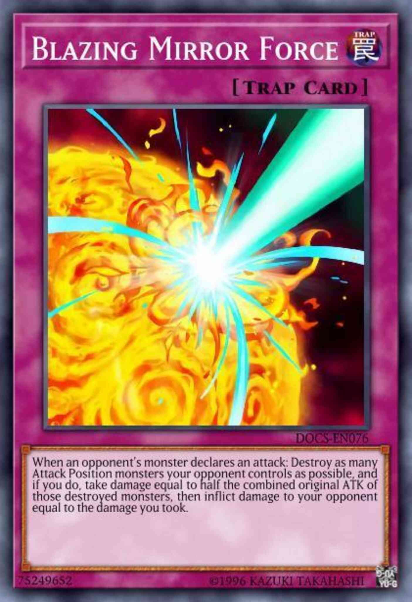 Blazing Mirror Force - PGL3-EN100 - Gold Rare - 1st Edition