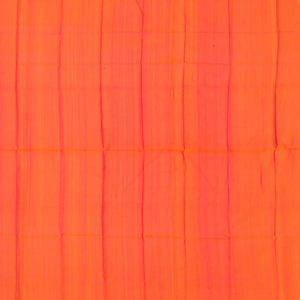 Pink Handloom Uppada Plain Silk Saree With Floral Motifs in Orange Border