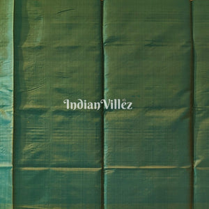 Rama Green with Chandan Color Handwoven Soft Silk Saree