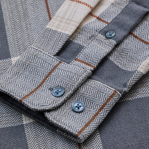 Grey Checks Slim Fit Shirt