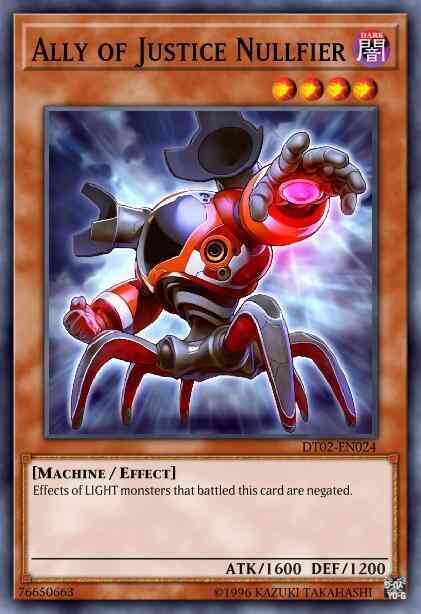Ally of Justice Nullfier - HA02-EN018 - Super Rare - 1st Edition